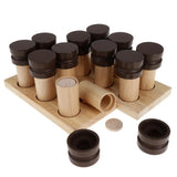 Maxbell Maxbell Wooden Montessori Sensorial Material Scent Holder Box Smelling Bottle Cylinder