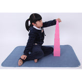 Maxbell Maxbell 60x40cm Kids Montessori Educational Material Playmat Carpet Pad Mat Blue S