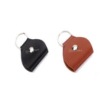 Keyring Guitar Picks Holder Bag Leather-Black