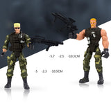 6 Police Male Soldiers with Weapons Model Kids Play Action Figure Toys Gift