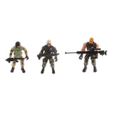 6 Police Male Soldiers with Weapons Model Kids Play Action Figure Toys Gift