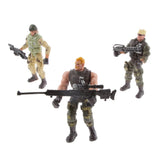 6 Police Male Soldiers with Weapons Model Kids Play Action Figure Toys Gift