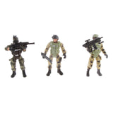 6 Police Male Soldiers with Weapons Model Kids Play Action Figure Toys Gift