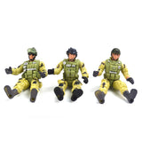 6 Police Male Soldiers with Weapons Model Kids Play Action Figure Toys Gift