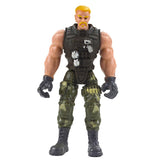 6 Police Male Soldiers with Weapons Model Kids Play Action Figure Toys Gift