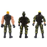 6 Police Male Soldiers with Weapons Model Kids Play Action Figure Toys Gift