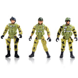 6 Police Male Soldiers with Weapons Model Kids Play Action Figure Toys Gift