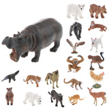 Maxbell Realistic Red   & Bear Wild Animal Model Figure Figurine Kids Toy Gift