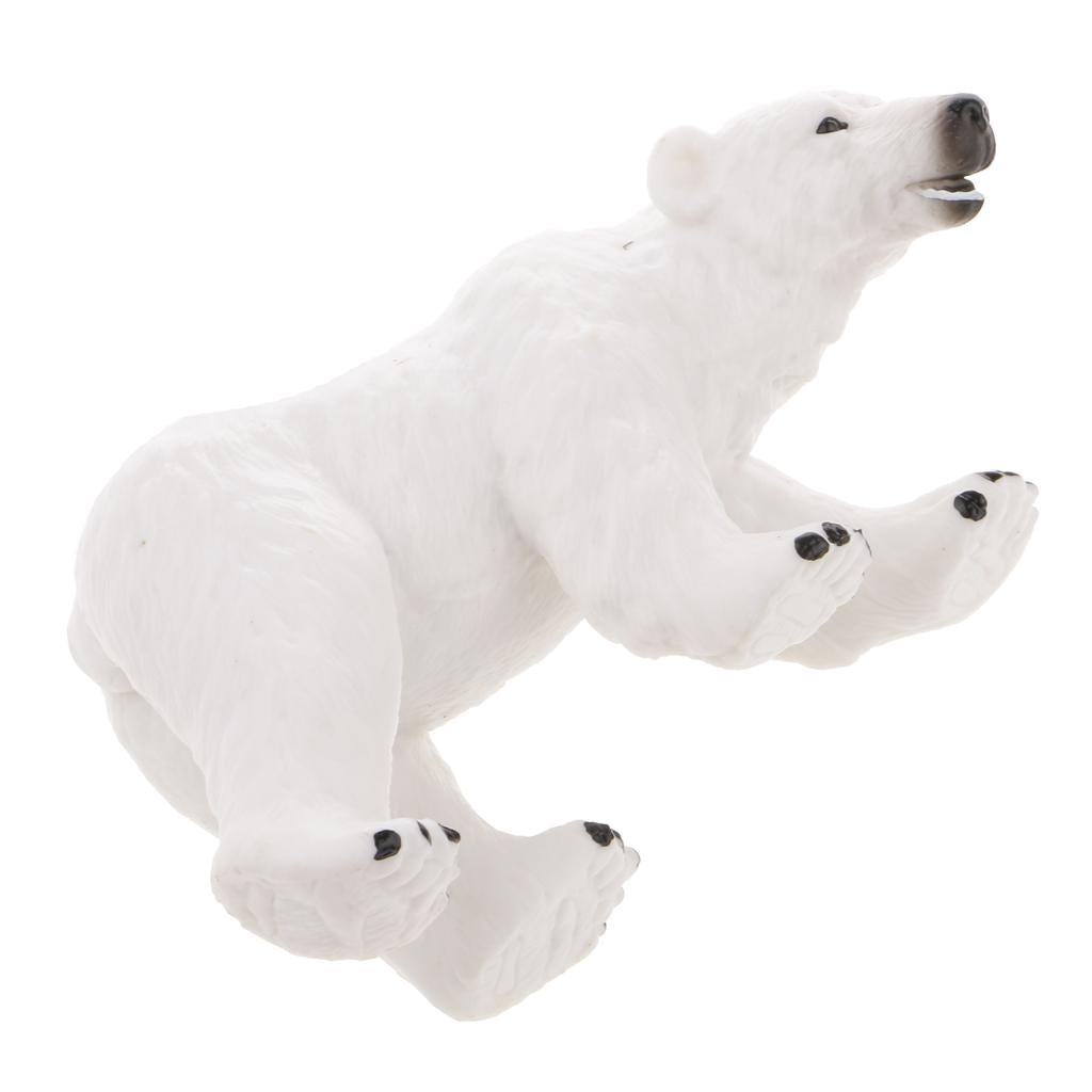 Maxbell Maxbell Realistic Polar Bear Wild Animal Figurine Model Action Figure Kids Toy #1