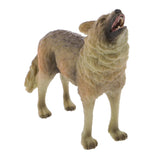 Maxbell Maxbell Realistic Howling Wolf Wild Animal Figurine Model Action Figure Kid Toy Gift