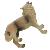 Maxbell Maxbell Realistic Howling Wolf Wild Animal Figurine Model Action Figure Kid Toy Gift