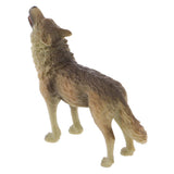 Maxbell Maxbell Realistic Howling Wolf Wild Animal Figurine Model Action Figure Kid Toy Gift