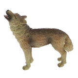 Maxbell Maxbell Realistic Howling Wolf Wild Animal Figurine Model Action Figure Kid Toy Gift