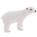 Maxbell Maxbell Realistic Polar Bear Wild Animal Figurine Model Action Figure Kids Toy #2