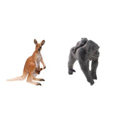 Maxbell Realistic Gorilla with baby + Little Gorilla Wildlife Animal Model Kids Toy