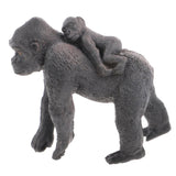 Maxbell Realistic Gorilla with baby + Little Gorilla Wildlife Animal Model Kids Toy