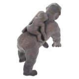 Maxbell Realistic Gorilla with baby + Little Gorilla Wildlife Animal Model Kids Toy