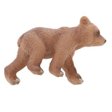 Maxbell Realistic Red Lowrie + Little Brown Bear Wildlife Animal Model Kids Toy