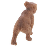 Maxbell Realistic Red Lowrie + Little Brown Bear Wildlife Animal Model Kids Toy
