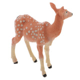Realistic Sika Deer Doe Wolf Animal Figurine Model Action Figure Kids Toy