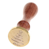 Maxbell Vintage Sealing Wax Seal Stamp Christmas Tree Santa Claus for Invitation DIY