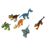 Maxbell Maxbell 6 Pieces Cartoon Reptiles Animal Plastic Jurassic Dinosaur Model Figure Toy