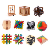 Maxbell Maxbell Classic Wooden Puzzle Toy Brain Teaser Game Untie The Rope Wooden Puzzle Kids Educational Toy