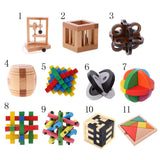 Maxbell Maxbell Classic Wooden Puzzle Toy Brain Teaser Game Untie The Rope Wooden Puzzle Kids Educational Toy