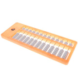 Maxbell Maxbell 13 Rods Plastic= Traditional Chinese Beads Abacus Soroban Calculating Tool Children Educational Math Learning Aid Orange Frame