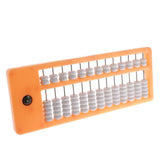 Maxbell Maxbell 13 Rods Plastic= Traditional Chinese Beads Abacus Soroban Calculating Tool Children Educational Math Learning Aid Orange Frame
