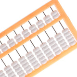 Maxbell Maxbell 13 Rods Plastic= Traditional Chinese Beads Abacus Soroban Calculating Tool Children Educational Math Learning Aid Orange Frame
