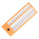 Maxbell Maxbell 13 Rods Plastic= Traditional Chinese Beads Abacus Soroban Calculating Tool Children Educational Math Learning Aid Orange Frame