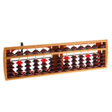 Maxbell Maxbell 13 Rods Portable Plastic Beads Column Abacus Counting Number Soroban Calculating Tool Educational Math Toy Brown Beads Black Frame