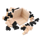 Maxbell Maxbell Wooden T Shape Tetris Blocks Brain Teaser Game Puzzle Jigsaw for Kids Adult