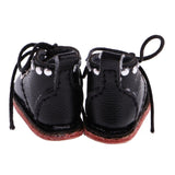 10xPair of Cute PU Leather Boots Shoes Fit for 12'' Blythe Doll Dress Up Black