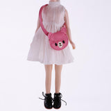 10xPair of Cute PU Leather Boots Shoes Fit for 12'' Blythe Doll Dress Up Black