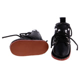 10xPair of Cute PU Leather Boots Shoes Fit for 12'' Blythe Doll Dress Up Black
