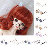 Maxbell 2 Pieces 1/3 BJD Hippy Round Glasses Eyewear for SD DOD Doll