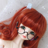 Maxbell 2 Pieces 1/3 BJD Hippy Round Glasses Eyewear for SD DOD Doll