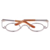 Maxbell 2 Pieces 1/3 BJD Hippy Round Glasses Eyewear for SD DOD Doll