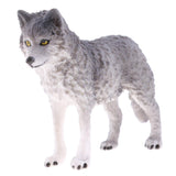 Maxbell Maxbell Lifelike Cute Nature Wild Animal Model Figurine Action Figures Kids Playset Toy Gray Wolf