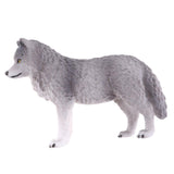 Maxbell Maxbell Lifelike Cute Nature Wild Animal Model Figurine Action Figures Kids Playset Toy Gray Wolf