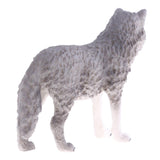 Maxbell Maxbell Lifelike Cute Nature Wild Animal Model Figurine Action Figures Kids Playset Toy Gray Wolf