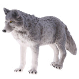 Maxbell Maxbell Lifelike Nature Wild Animal Model Figurine Action Figures Kids Playset Toy Gray Wolf #2