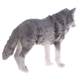 Maxbell Maxbell Lifelike Nature Wild Animal Model Figurine Action Figures Kids Playset Toy Gray Wolf #2