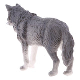 Maxbell Maxbell Lifelike Nature Wild Animal Model Figurine Action Figures Kids Playset Toy Gray Wolf #2