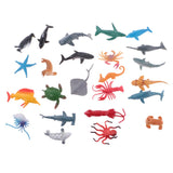 Maxbell Maxbell Lot 24Pcs PVC Mini Marine Animals Model Figures Kids Educational Toys Gifts