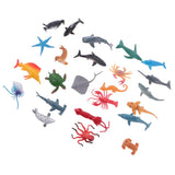 Maxbell Maxbell Lot 24Pcs PVC Mini Marine Animals Model Figures Kids Educational Toys Gifts