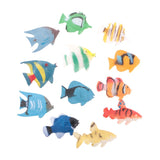 Maxbell Maxbell Lot 12Pcs PVC Small Tropical Fish Animal Model Figures Kid Educational Toys