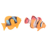 Maxbell Maxbell Lot 12Pcs PVC Small Tropical Fish Animal Model Figures Kid Educational Toys